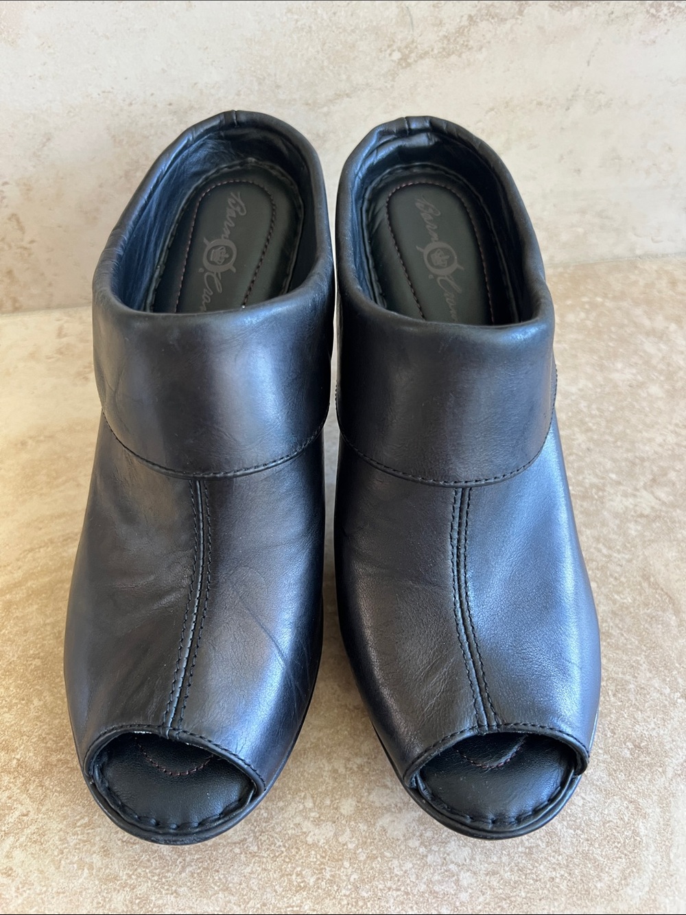 Born Black Leather Women’s Heel Pumps